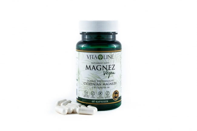 Kapsułki Magnez Vita-Line Zdjęcie -przedstawiające kapsułki Magnez Vita-Line Suplementy diety vita-line