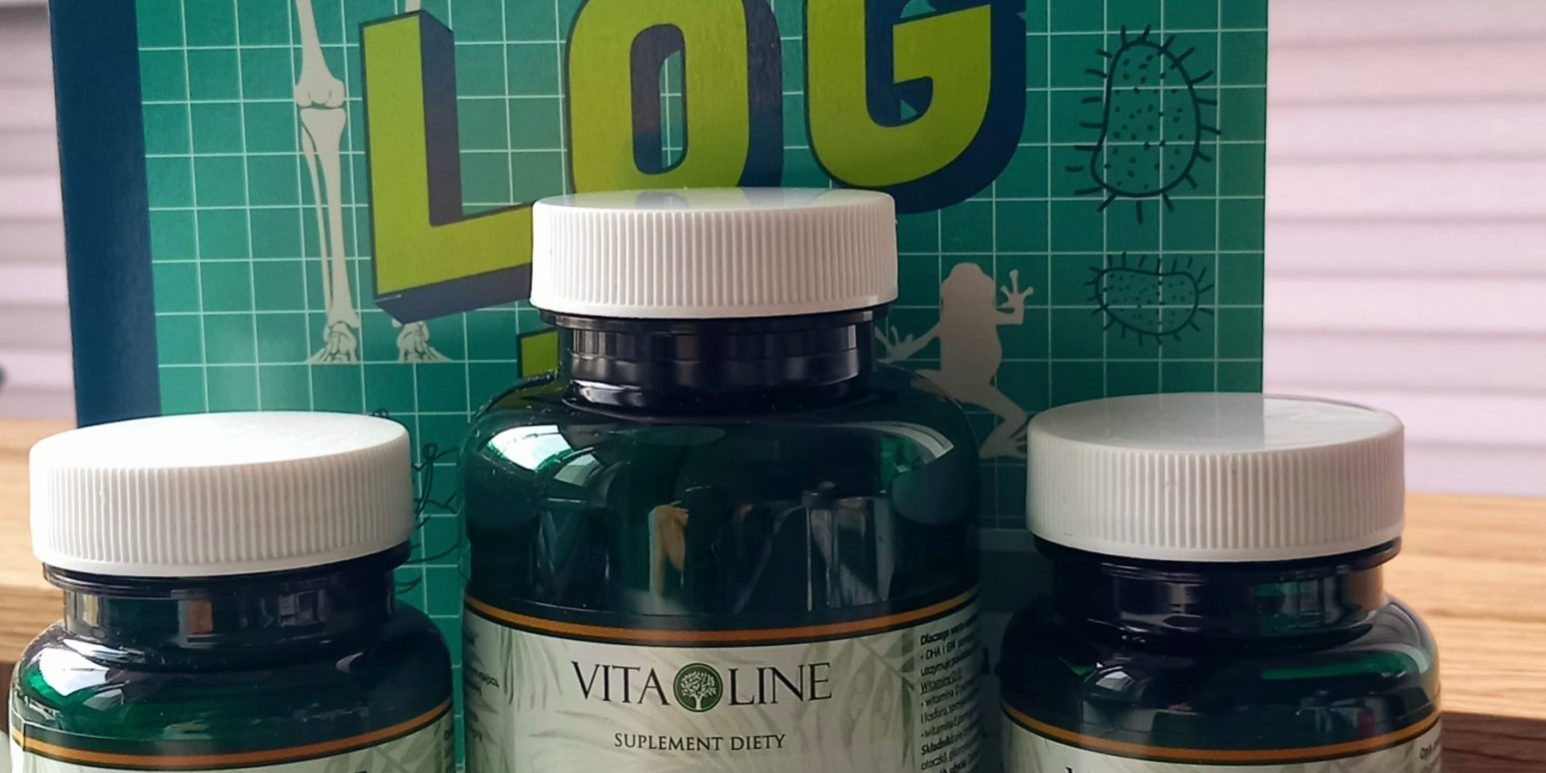 Suplementy diety Vita-Line przy przyborach szkolnych